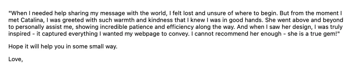 Feedback del trabajo de Catalina López