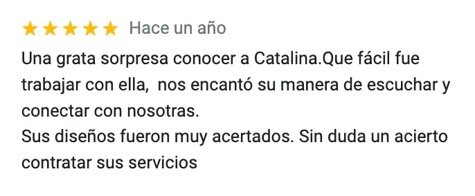 Feedback del trabajo de Catalina López