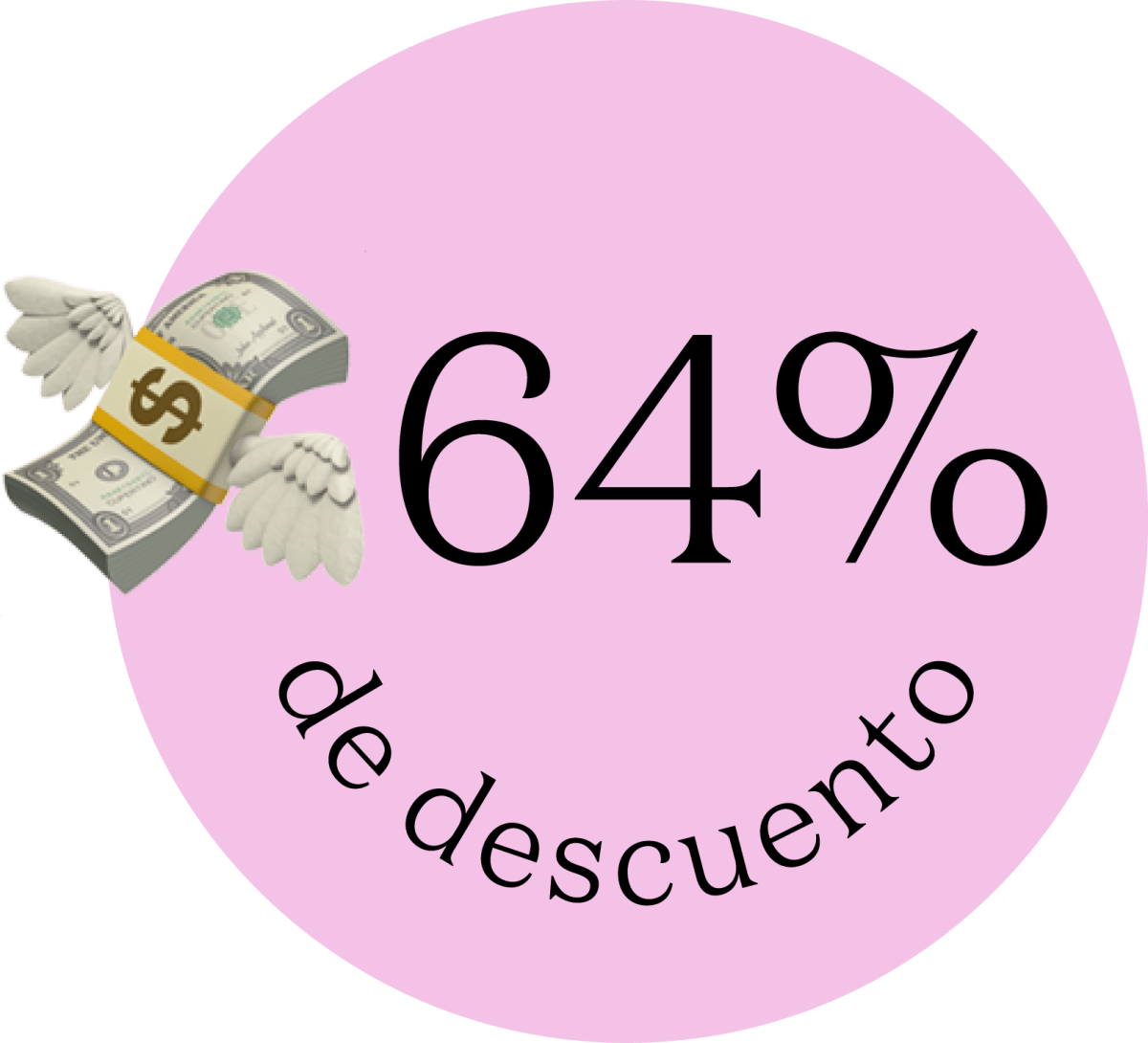 64% de descuento